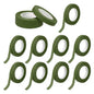 MECCANIXITY 12 Rolls Floral Tapes, 30 Yard x 1/16 in Florist Crepe Flowers Bouquets Tape Adhesive Waterproof for Flower Arranging Wrapping, Grass Green