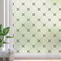 DKTIE Geometric Art Stained Glass Window Film Bathroom Window Privacy Film Frosted Glass Static Clings Non Adhesive with Installation Tools, Modern Home Improvement Style (S119, 35.4'' x 78.7'')