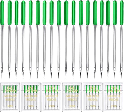 HONEYSEW 30 Pieces Sewing Machine Needles HAX1 130/705H Universal Regular Point Flat Shank Sewing Needle Compatible with Singer, Brother,Janome,Pfaff and Other Brand (Green Size9-30PCS)