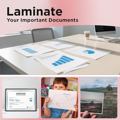 Matte Laminating Sheets 9 x 11.5 Inches, 3 Mil Thick, 50 Pack,Clear Anti-Glare 8.5 x 11 Matte Thermal Laminating Pouches for Letter Size (50)