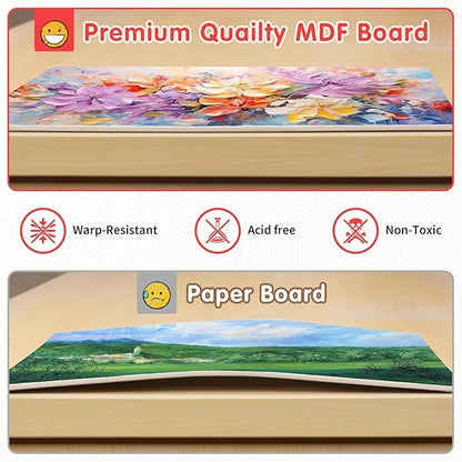 FIXSMITH Painting Canvas Panel Boards -Art Canvas,24 Pack Small Square Canvases,Primed Canvas Panels,100% Cotton,Acid Free,Artist Canvas Board for Hobby Painters,Students & Kids (White, 6"x6")
