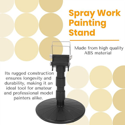 Spray Work Painting Stand Set, Adjustable Height Adjustable Spring Width Painting Turn Table Stand, Spray Painting Stand Base for DIY Model Car