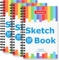 Hapikalor Drawing Pad for Kids, Sketch Pads 50 Sheets, 3-Pack Kids Travel Activities Spiral Bound Drawing Books Bulk 6" x 9 ", Drawing Paper for Kids 9-12