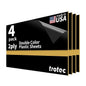 Trotec TroLase | 12"x24"x1/16", 4 Pcs | Black/Gold | 2 Ply | Modified Acrylic | Laser Engraving Double Color Plastic Sheet | Engraving Blanks for Laser, Saw, Guillotine | Made in USA