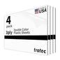 Trotec TroLase | 12"x20"x1/16", 4 Pcs | White/Black/White | 3 Ply | Modified Acrylic | Laser Engraving Double Color Plastic Sheet | Engraving Blanks for Laser, Saw, Guillotine | Made in USA