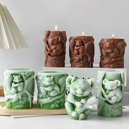 Animal Molds Animal Resin Mold - Resin Casting Silicone Molds for Home Decor & Candle Making Wave Spiral Mold