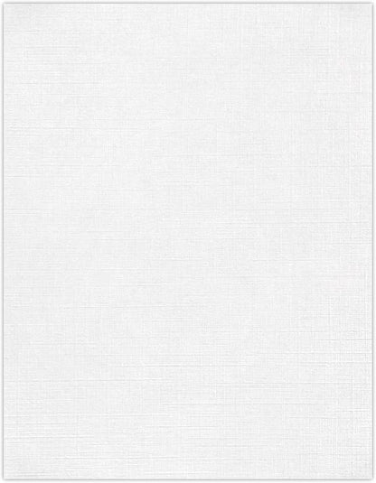LUXPaper 8.5" x 11" Paper | Letter Size | White Linen | 24lb. (60lb. Text) | 1,000 Qty