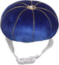 HARFINGTON Wrist Pin Cushion Wristband Sewing Pincushion Polyester Pin Holder Wearable Pumpkin Shaped Needles Wristband for Sewing Quilting Needlework DIY Crafts, Blue