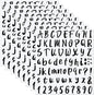 Outus 576 Pieces 8 Sheets Letters Stickers Self Adhesive Vinyl Letter Alphabet Number Stickers Mailbox Numbers Sticker, Decals for Classroom Decor, Sign, Door(Black,1.5 Inch)