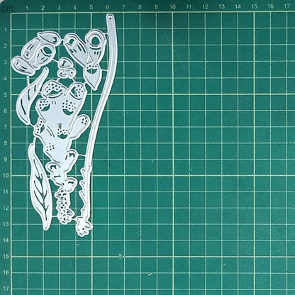 Cutting Dies Metal Stencils Scrapbooking Tools DIY Embossing Template for Paper Card Making Album Arts Crafts Supplies (Foxglove-6.6x13.8cm)