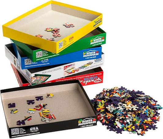 White Mountain Puzzle Sorter and Mystery Puzzle