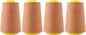 Mandala Crafts 4 Pack of Serger Threads Cones Spools - 40S/2 24000 Yards Polyester Copper Threads for Sergers Machine and Overlock Quilting Sewing Machine