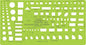 Pacific Arc Template: Pro Home Planner, 112 Openings, 1/8" Scale 5.125" x 9.75"