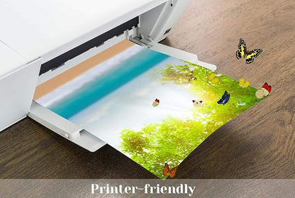 Vellum Paper, Cridoz 50 Sheets Vellum Transparent Paper 8.5 x 11 Inches Translucent Clear Paper for Printing Sketching Tracing Drawing Animation Wedding Invitations