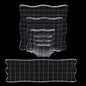 4Pcs Clear Acrylic Stamp Blocks Set, Acrylic Stamping Blocks Tools Clear Stamps with Grid Lines for Photography Props Scrapbooking Crafts Card Making