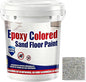 Epoxy Colored Sand Floor Paint, Epoxy Floor Paint for Concrete, High Gloss Marble Effect Coating, Waterproof Non-Slip Concrete Paints, Suitable for Indoor/Outdoor Use (Colorful,64 oz/2 kg)