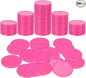 uxcell Plastic Poker Chips, Learning Counters Counting Counters Disk Marker Opaque Game Token for Game Play Math Counting