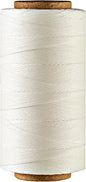 Thin Wax Polyester Thread, 0.45mm, 547 Yards, 3 Ply Round Waxed Cord Strings for Sewing, Beading, Binding, Micro Braiding, Fine Leather Craft and Micro Macrame Jewelry - White