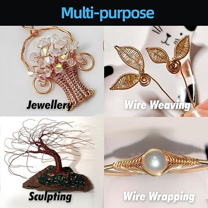 Art3d 16 Gauge 120 FT 99.9% Pure Soft Copper Wire for Electroculture, Gardening, Jewelry Making, 1 Pound Spool