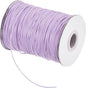 MECCANIXITY Waxed Cord 1mm Waxed Polyester Cord 175 Yard Wax String for Bracelet Making,Necklaces, Beading,Jewelry Making and DIY Crafts(Light Purple)