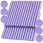 Pearl Purple Wax Seal Sticks, 30pcs Sealing Wax Sticks, HOSEALING Glue Gun Wax Seal Sticks for Wax Seal Stamp, Premium Sealing Wax for Wedding Invitations, Letter, Envelope (Mini Size)