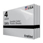 Trotec | Metallic Looking Acrylic Sheet | 12"x20"x1/16, 4 Pcs | Smooth Silver/Black | Metallic Finish - Scratch Resistant for Laser Engraving & Cutting,Printing,Glowforge,Name Plate | USA Made