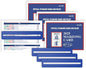 2025 Mahjong Card Official with Mahjong Line Reader, Mahjong Cards Official Rules Version Large Print Style, 4-Pcs(Blue)