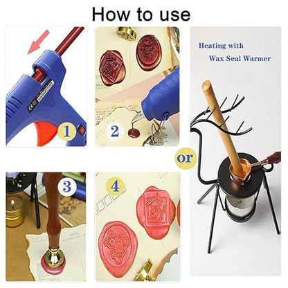 Wax Seal Stick, Ioggtser 26 PCS Mini Glue Gun Wax Seal Stick for Wax Seal Stamp, Sealing Wax Sticks for Wedding Invitations, Cards, Envelopes (Pearl White)