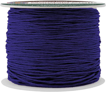 Mandala Crafts 0.5mm 109 Yards Dark Indigo Cotton Waxed Cord for Jewelry Making Bracelet Cord Waxed String - Beading String Thread Jewelry Cords for Necklaces String