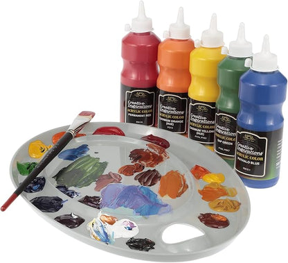 Creative Inspirations Acrylic Paint - Metallic Rich Bronze - 500 mL Bottle - Smooth & Creamy Consistency, Vibrant Pigmentation, Great Coverage for Artists - Clean Up with Soap & Water