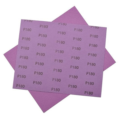 Sandpaper 10Pcs, 180 Grit Sandpaper, Wet Dry Sandpaper Sheets 9 X 11 Inch, White Fused Alumina Abrasive, Fine Sander Paper for Wood Furniture Finishing, Metal Sanding, Automotive Polishing