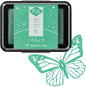 IROMOYO KOSAI Stamp PAD, Traditional, Shimmering Japanese Ink Colour, Oil-Based Ink pad - Pale Green
