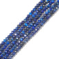 Natural Lapis Lazuli Beads 4x2mm 120pcs Faceted Rondelle Loose Semi Gemstone Beads for Jewelry Making Design