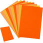 Whaline 18Pcs Fall Felt Fabric Sheets Soft Thick Assorted Autumn Thanksgiving Orange Craft Felt Pack for DIY Craft Sewing Patchwork Art Projects, 3 Colors, 7.9 x 11.8 Inch