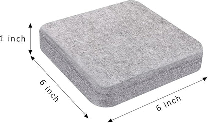 FCENDS Needle Felting Mat, 100% Natural Wool Needled Felting Pad, 6x6x1 inch Eco-Friendly Felting Block, Thick and Firm (6"x6")