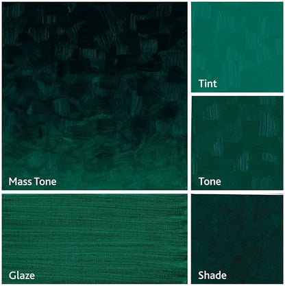 Tusc & Pine Artist Oil Paint - Phthalo Green, 150 ml, Non-Yellowing, Rich & Creamy Consistency, Maximum Pigment Load, Small Batch Milled Oil Paints Made in the USA for Professional Artists