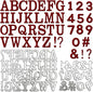 Letters and Number Metal Cutting Dies for Card Making,Uppercase Letters and Arabic Numerals Embossing Cuts Die for Scrapbook Album Decoration