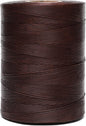 Waxed Thread,852Yards 150D 0.8mm Flat Polyester Wax Thread for Hand Sewing Leather Craft DIY Projects Shoes Repair Book Binding(Deep Brown)