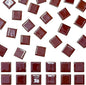 50 Pieces Coffee Mosaic Tiles for Crafts 1" Ceramic Tiles Assorted Colors Square Ceramic Mosaic Project Supplies for Photo Frame Mosaic Stepping Stones Bath Old Pool Furniture Decor