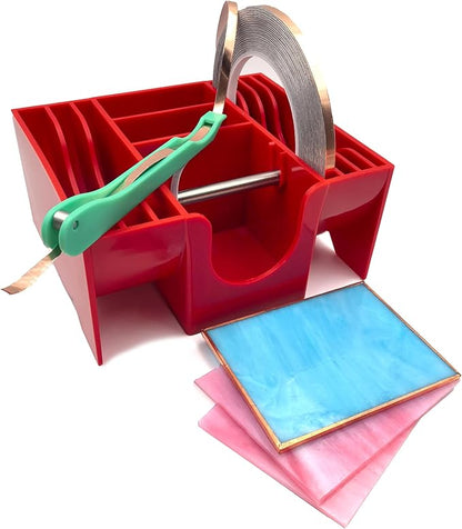 Copper Foil Hand Foiler and Foil Dispenser Kits (Dispenser Red)