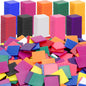 Coopay 1000 Pcs Plastic Square Color Tiles, Bingo Chips, Poker Chips, Color Sorting, Math Counters, Game Tokens, Counting Manipulatives for Kids Elementary School Classroom Learning Development Toys