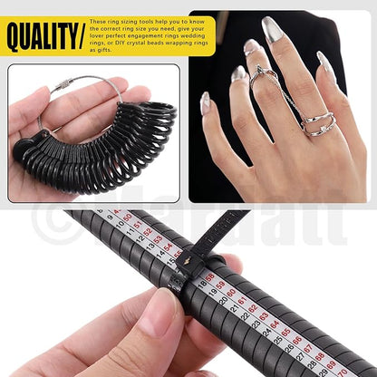 Mardatt 957Pcs Jewelry Making Supplies Kit - Includes Pliers, Ring Sizer, Wires, Opener & Other Findings for Jewelry Making & Repair
