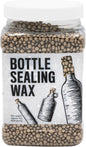 Blended Waxes, Inc. Bottle Sealing Wax, Pastille Wax Seal Beads For Wine, Beer, and Liquor Bottle Sealing, Seals Between 25-30 Bottles, 1 lb, Platinum