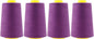 Mandala Crafts 4 Pack of Serger Threads Cones Spools - 40S/2 24000 Yards Polyester Mulberry Threads for Sergers Machine and Overlock Quilting Sewing Machine