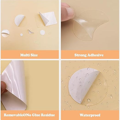 520PCS Double Sided Tape Removable Strong Adhesive Dots Heavy Duty Sticky Pads Putty No Traces Clear Sticky Tack for Picture, Poster, Art Craft, Decoration, Party Office Supplies