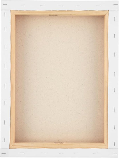 SoHo Urban Artist, 6x8 Heavyweight Stretched Cotton Canvas for Painting - 1.5" Deep- 3 Pack, Triple Primed, 100% Cotton Canvas, Archival, Universal Primed for Oil, Acrylic, Alkyd, Mixed Media