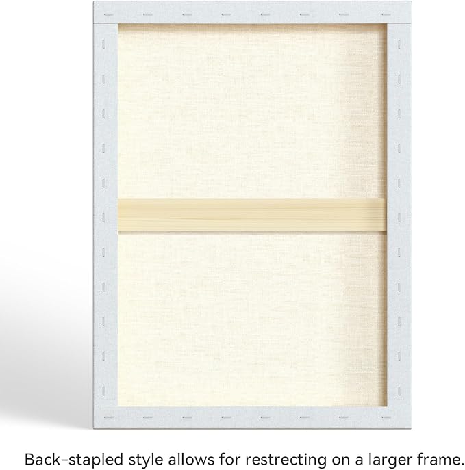 PHOENIX 18x24 Inch 4 Pack Artist Canvas - Large Stretched Canvases for Painting - 3/4 Inch Profile, 100% Cotton 11 Oz. Gesso Primed White Blank Professional Canvas Oil & Acrylic Paints