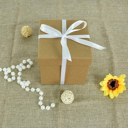 TONIFUL 3/8 Inch x 100yds White Satin Ribbon Thin Solid Fabric Ribbons Roll for Gift Wrapping Hair Balloons Party Wedding Popsicles Decoration Valentine's Day Bouquet Halloween Christmas