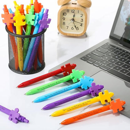 Eaasty 48 Pcs Employee Appreciation Gifts Bulk Inspirational Puzzle Pens Thank You Ballpoint Pens for Coworkers Staff Team Teacher Nurse Pastor Boss's Day Vet Tech Week Pharmacy Technicians Day Gifts