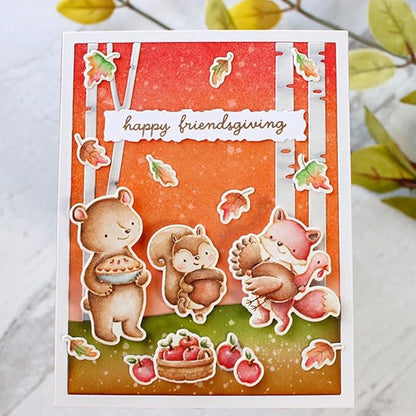 Cutting Dies Metal Stencils Scrapbooking Tools Flowers Lace Frame DIY Embossing Template for Paper Card Making Album Arts Crafts Supplies (Tree Frame B-11.1x14.2cm)